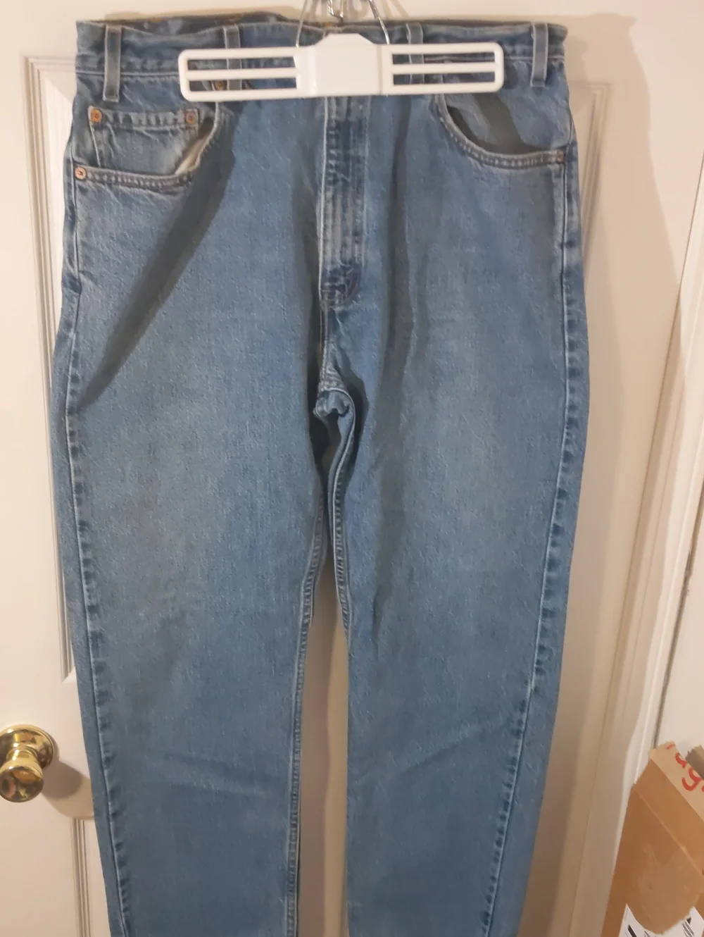 Vtg Levis 505 Mens Jeans 33x31 (36x32 Tag) Regular Fit Straight
